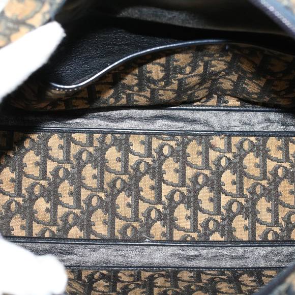 Christian Dior Trotter Canvas Hand Bag Navy Auth rd5259 - Picture 11 of 16